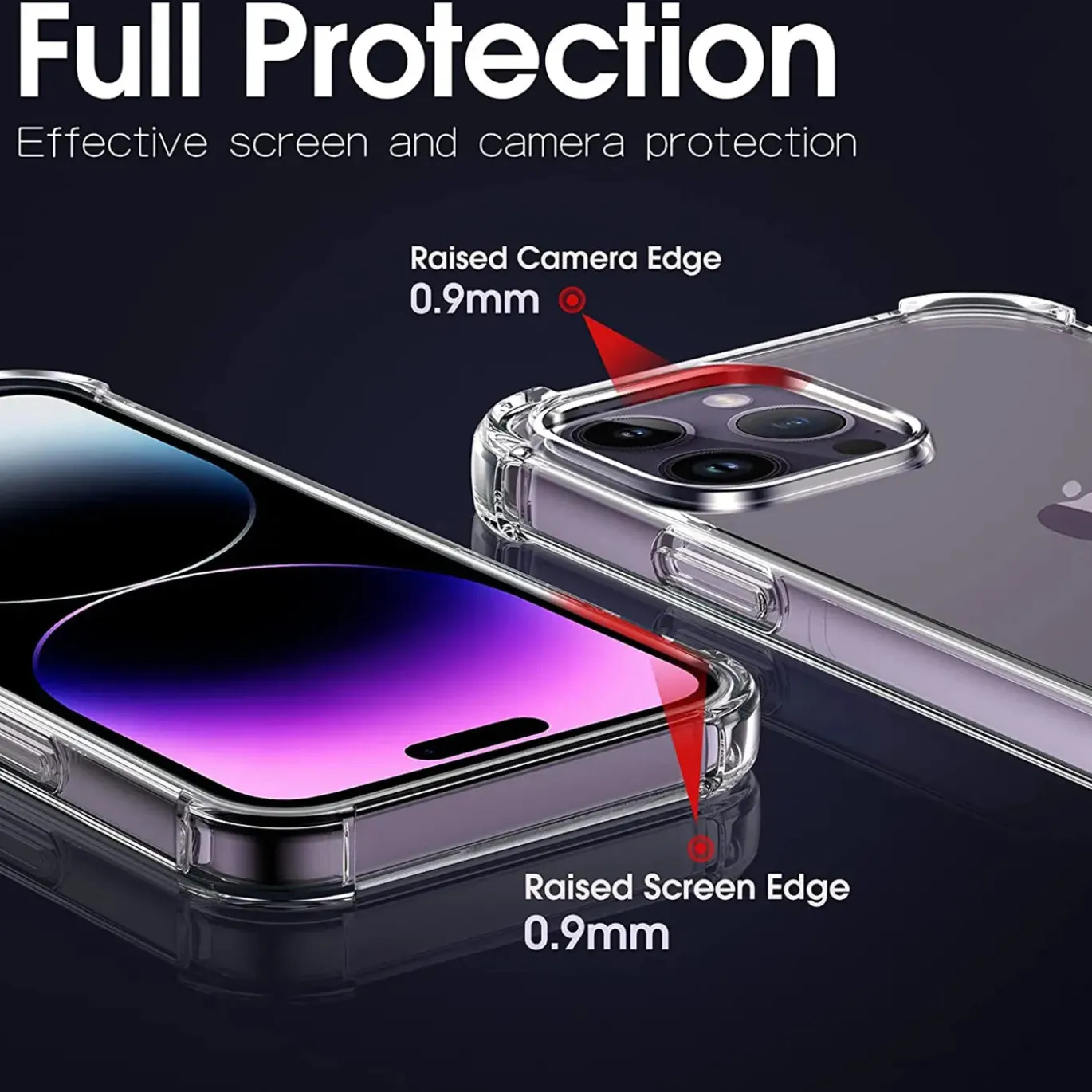 iPhone 14 Pro - Stoßfestes Clear Case