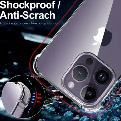 iPhone 14 Pro - Stoßfestes Clear Case