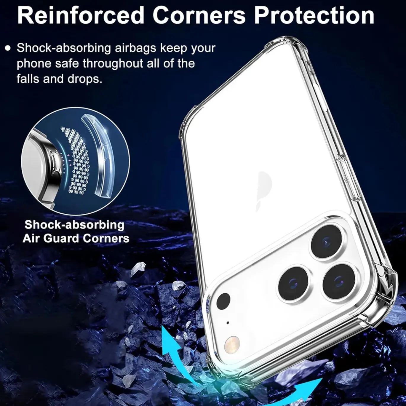 iPhone 17 Pro - Stoßfestes Clear Case