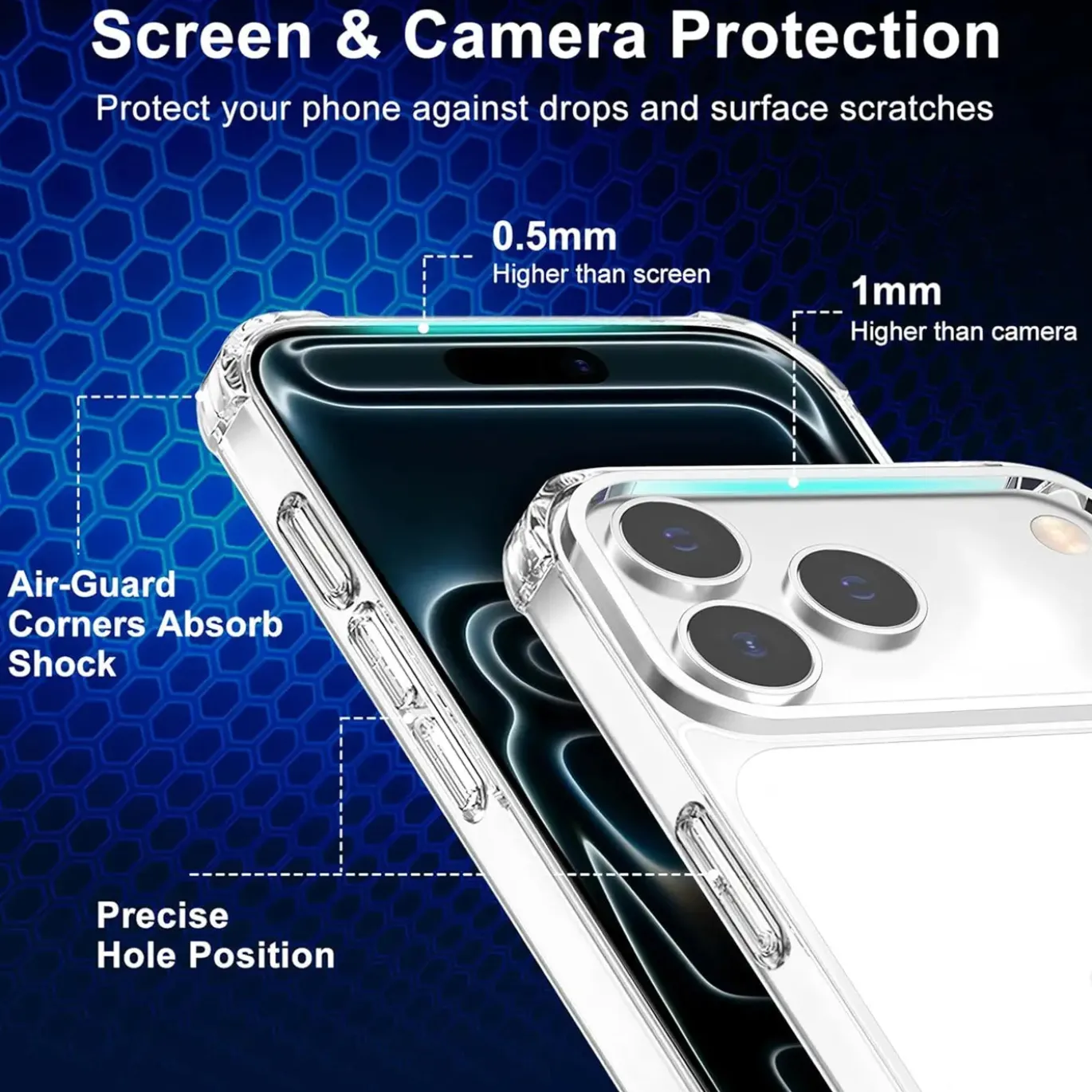 iPhone 17 Pro - Stoßfestes Clear Case
