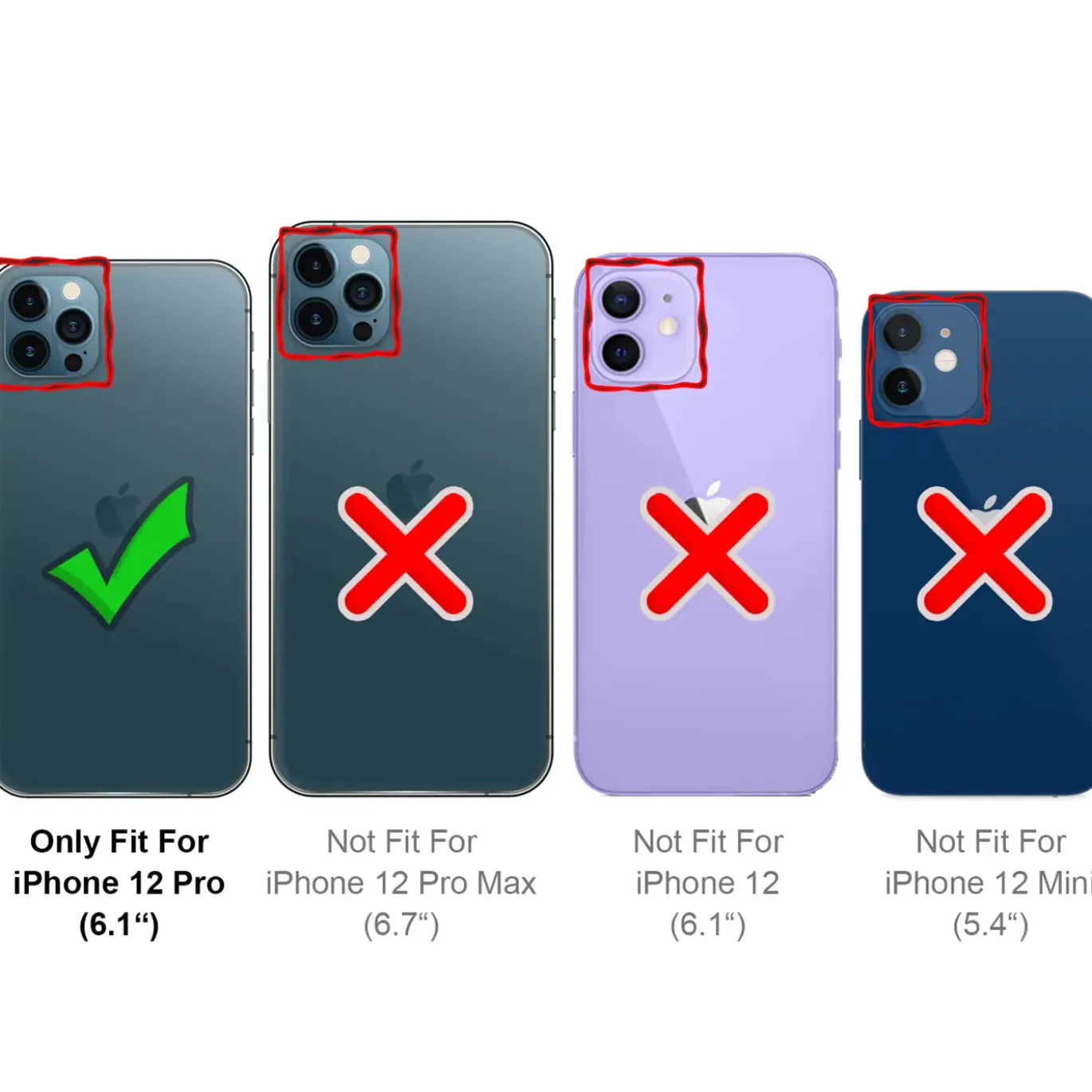 iPhone 12 Pro - Stoßfestes MagSafe Case in Schwarz mit halbtransparenter Rückseite