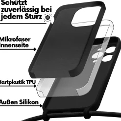 iPhone 14 Pro - Umhängehülle mit Kameraschutz