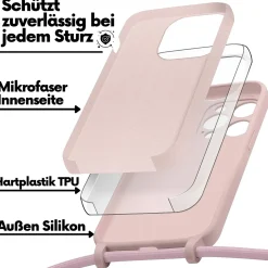iPhone 15 Pro - Umhängehülle mit Kameraschutz