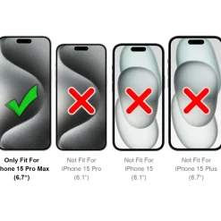 iPhone 15 Pro Max - 360° Glas Hülle mit Rundumschutz