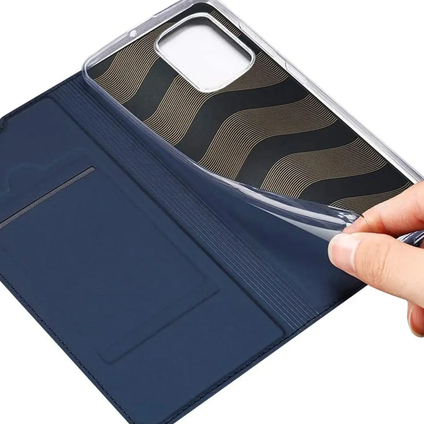 iPhone 12 Pro Max - Booklet Case mit Magnetverschluss