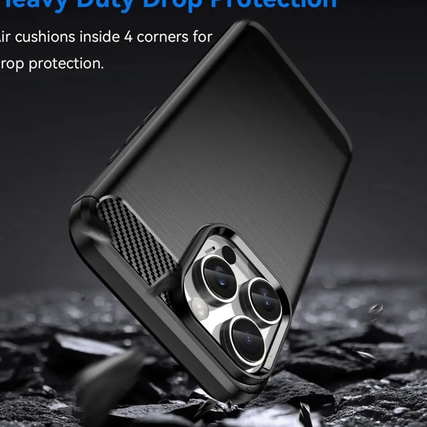 iPhone 16 Pro Max - Carbon Case Hülle, stoßfest