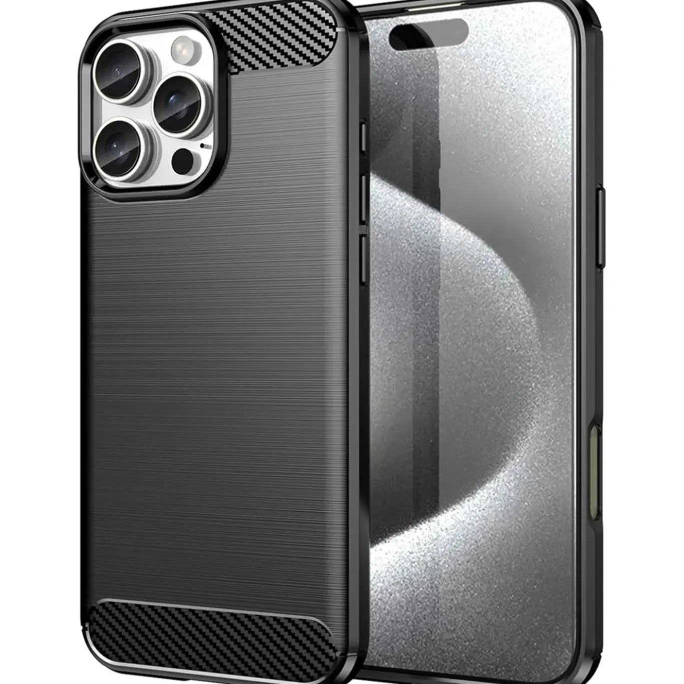 iPhone 16 Pro Max - Carbon Case Hülle, stoßfest