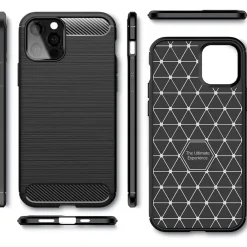 iPhone 12 Pro Max - Carbon Case Hülle, stoßfest