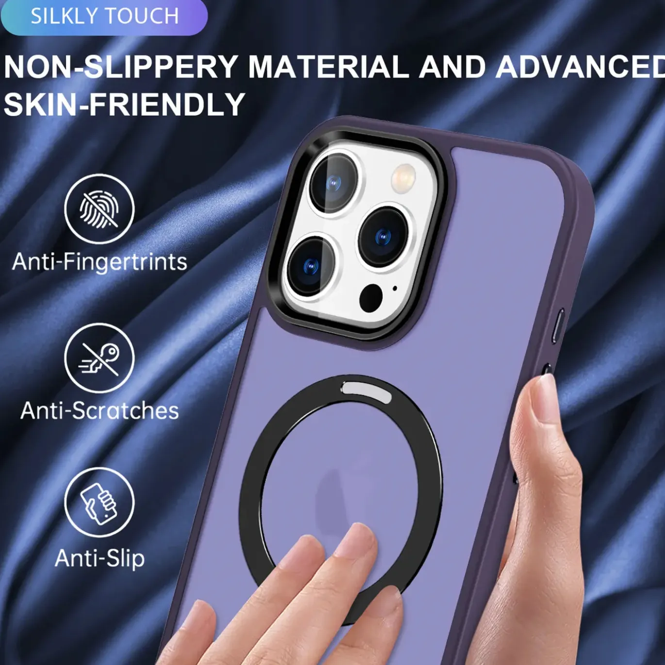 iPhone 16 Pro Max - Farbige MagSafe Hülle mit Ring