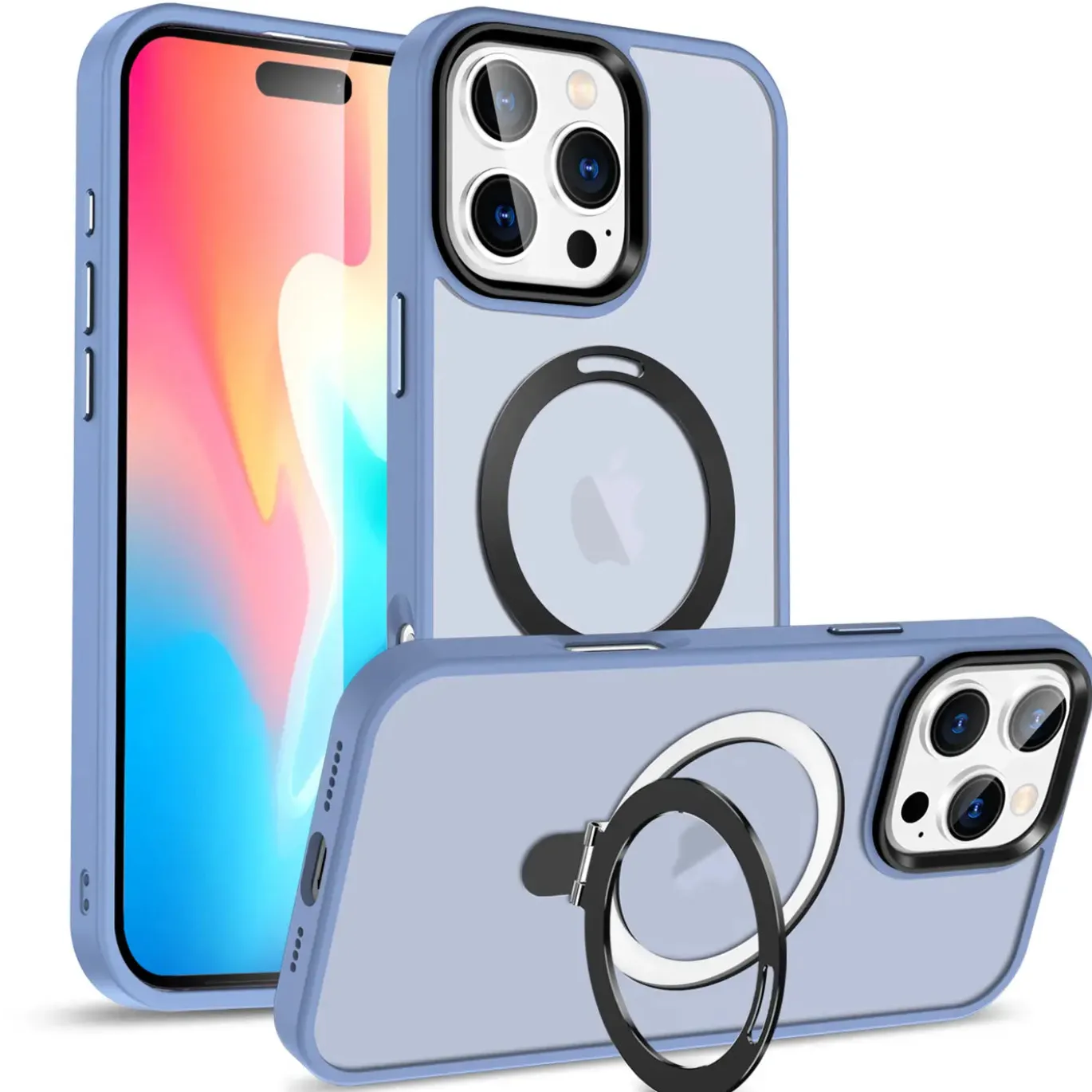 iPhone 16 Pro Max - Farbige MagSafe Hülle mit Ring