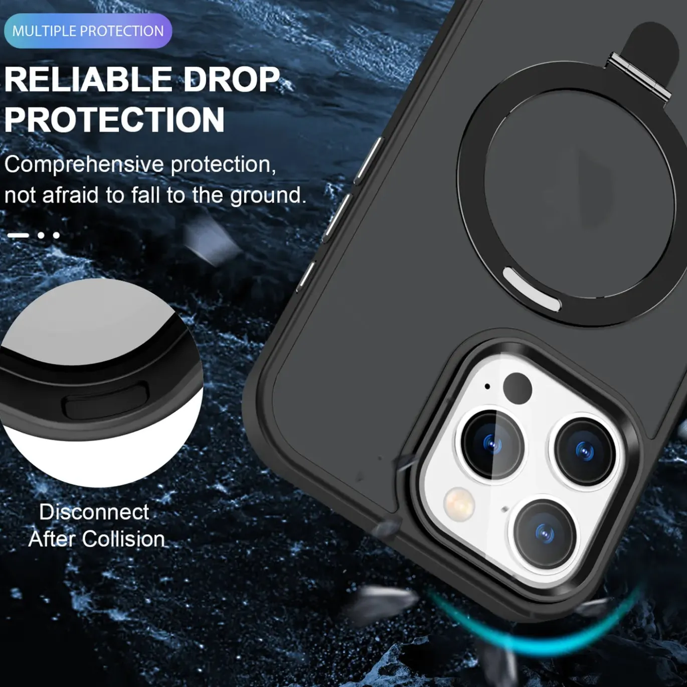 iPhone 16 Pro Max - Farbige MagSafe Hülle mit Ring