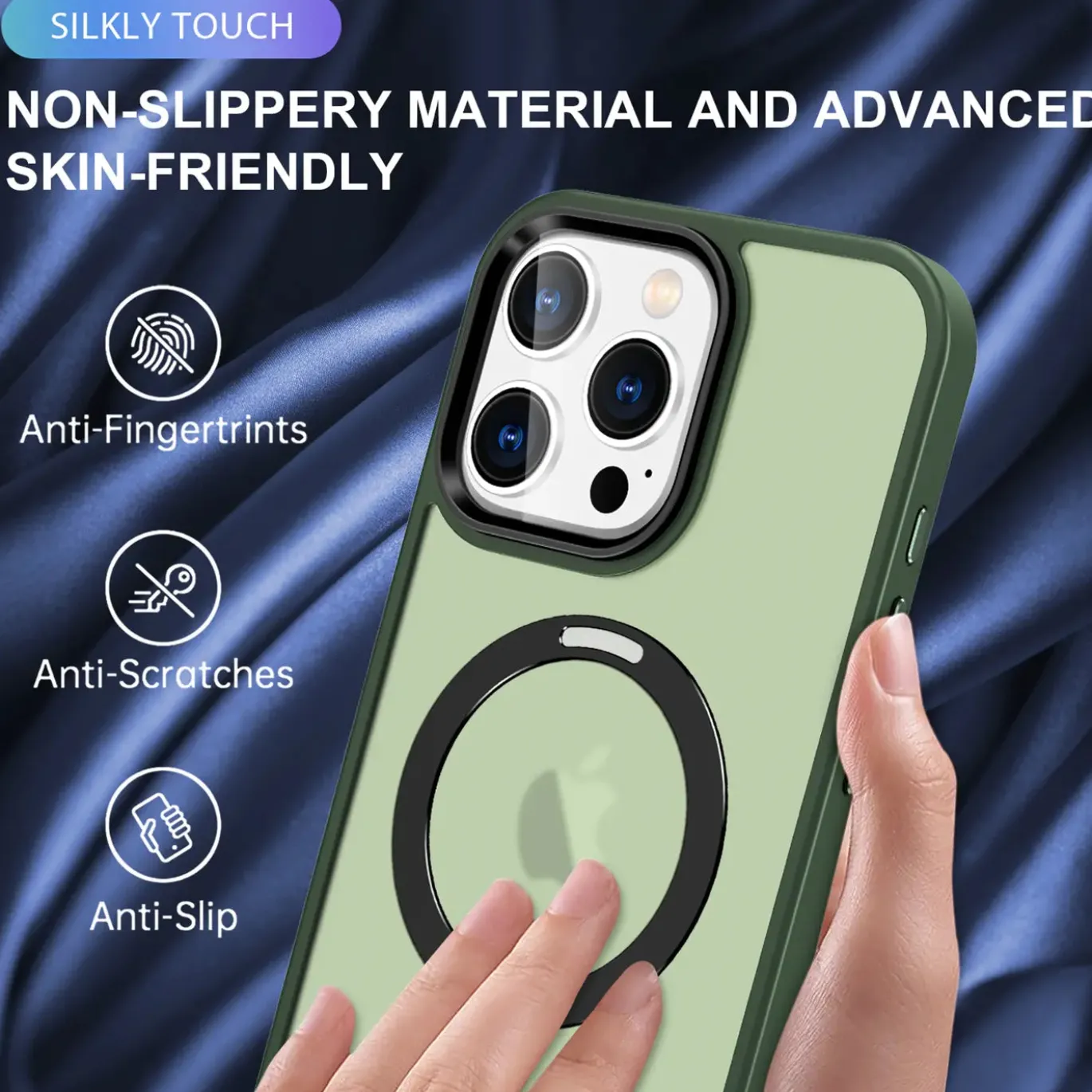 iPhone 16 Pro Max - Farbige MagSafe Hülle mit Ring