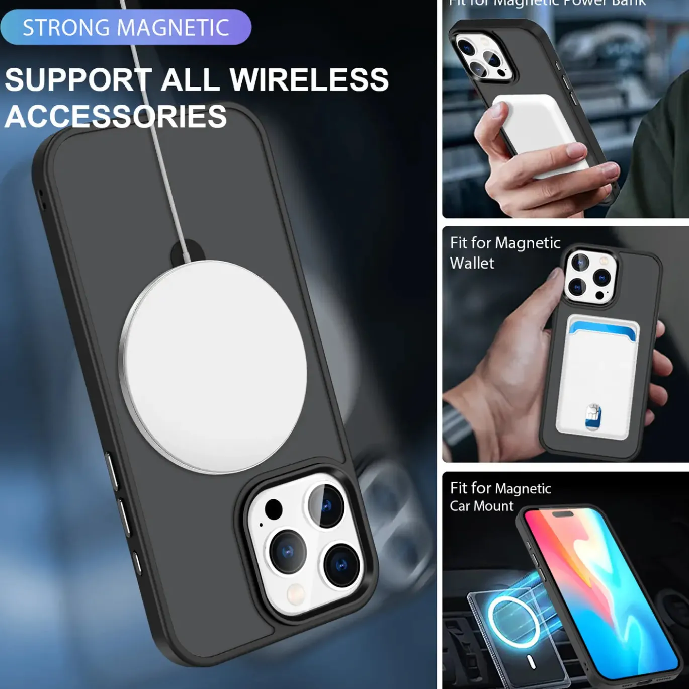 iPhone 16 Pro Max - Farbige MagSafe Hülle mit Ring