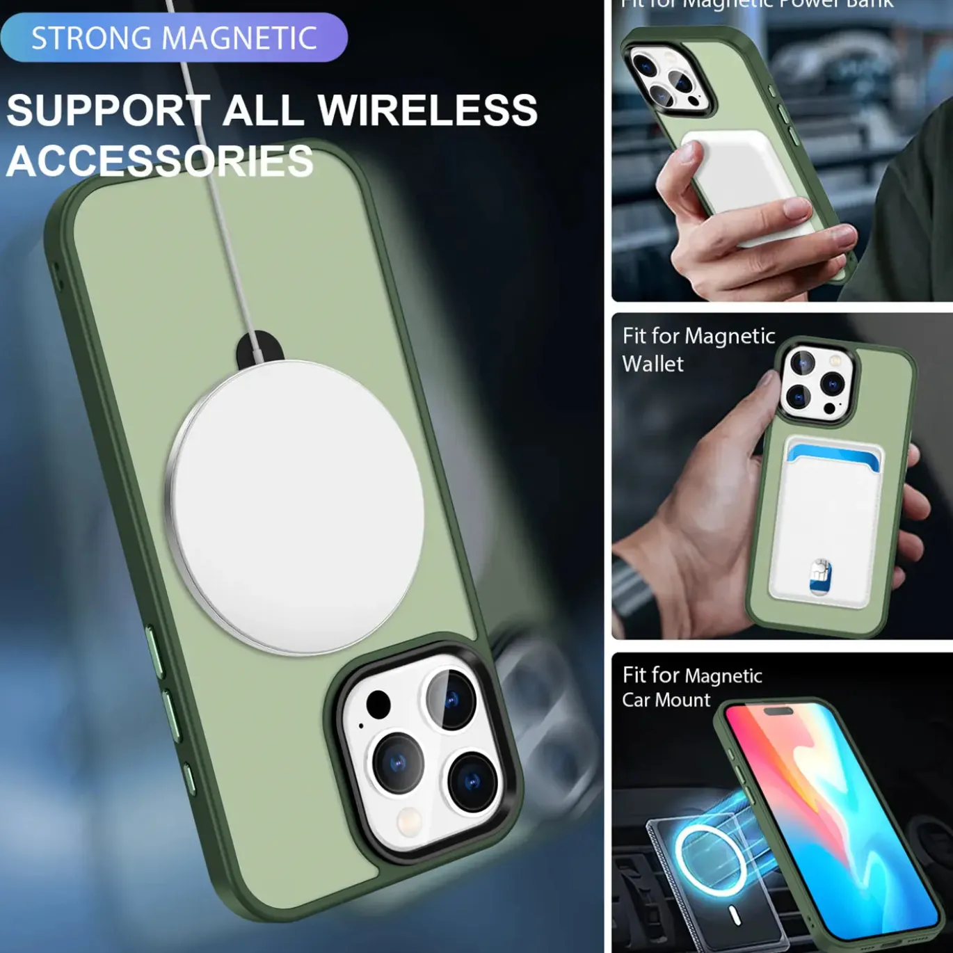 iPhone 16 Pro Max - Farbige MagSafe Hülle mit Ring