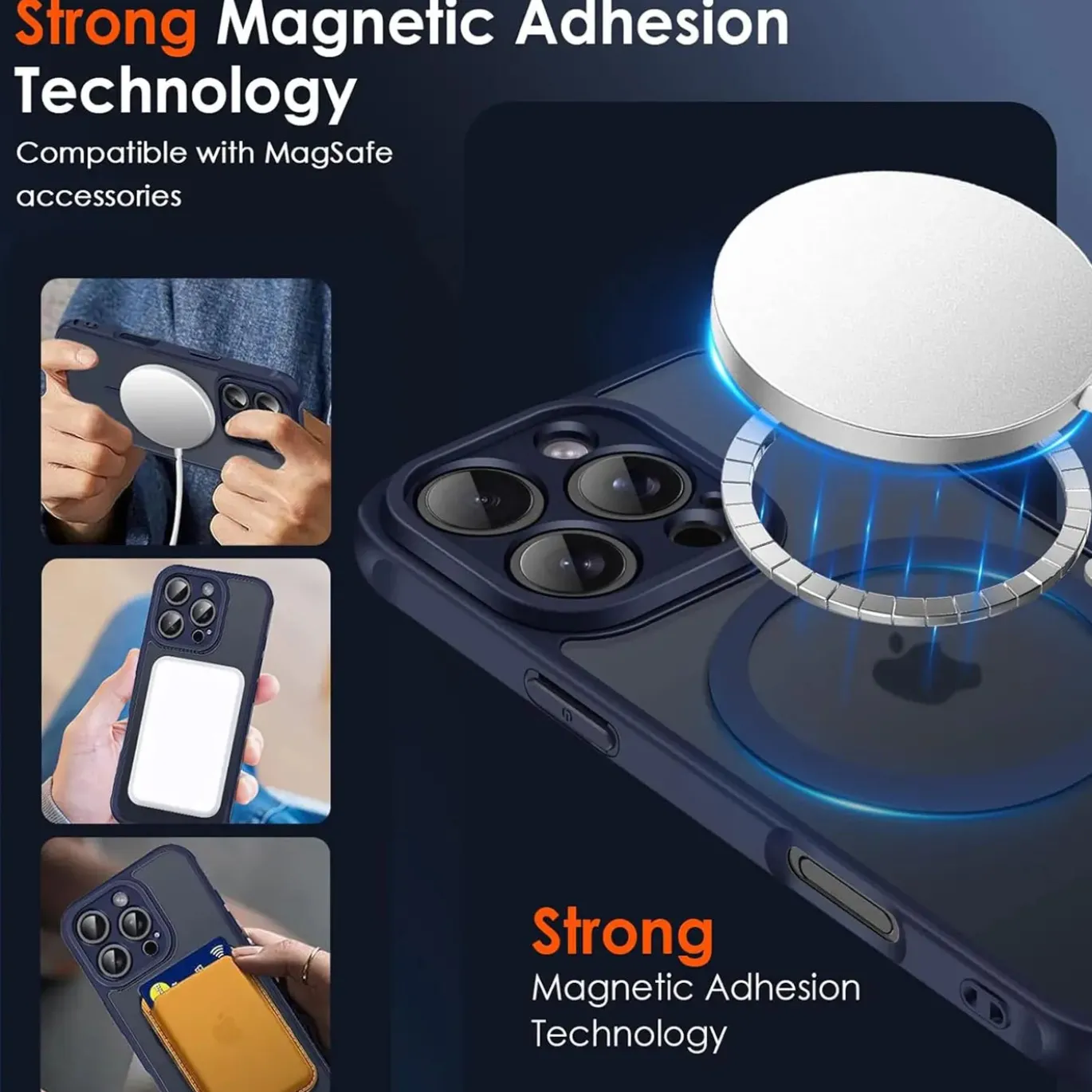 iPhone 16 Pro Max - Farbige MagSafe Hülle mit Kameraschutz