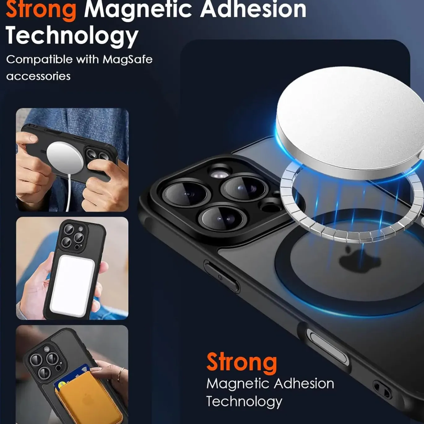 iPhone 16 Pro Max - Farbige MagSafe Hülle mit Kameraschutz