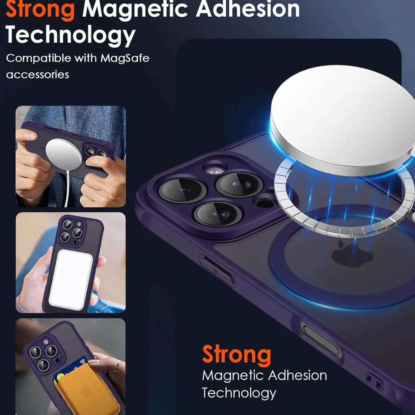 iPhone 16 Pro Max - Farbige MagSafe Hülle mit Kameraschutz