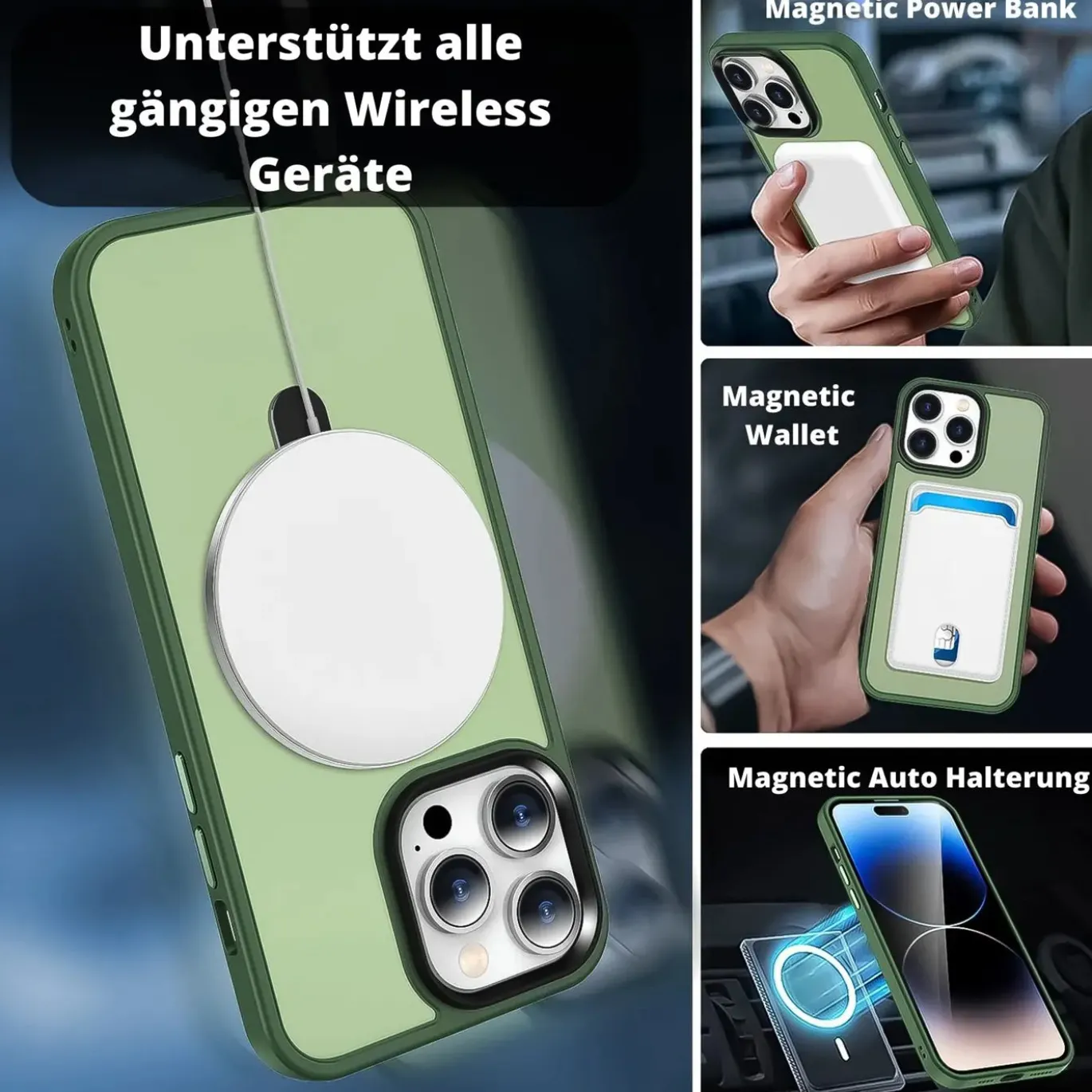 iPhone 14 Pro Max - Farbige MagSafe Hülle mit Ring