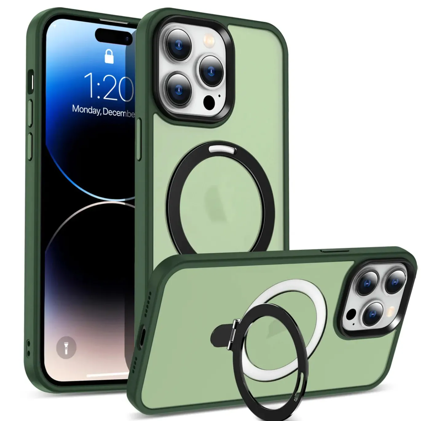 iPhone 14 Pro Max - Farbige MagSafe Hülle mit Ring