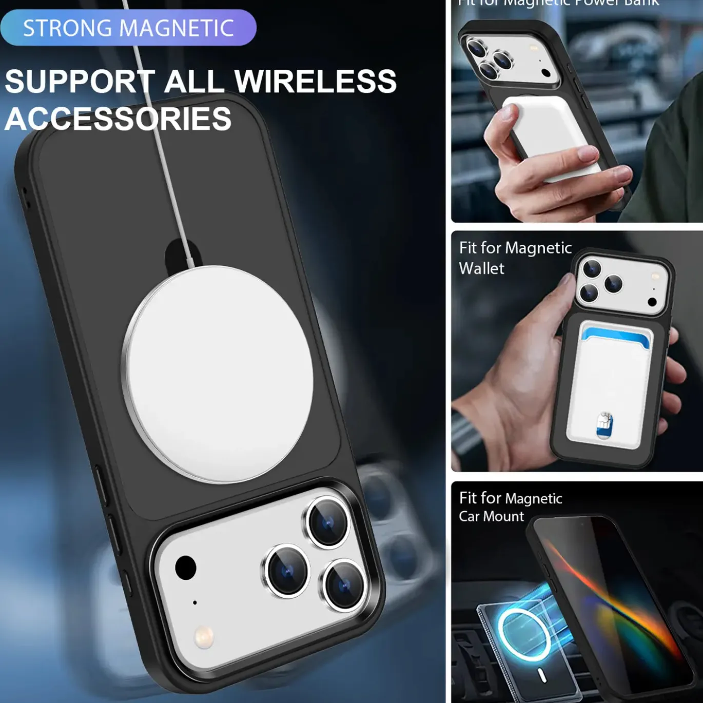 iPhone 17 Pro Max - Farbige MagSafe Hülle mit Ring