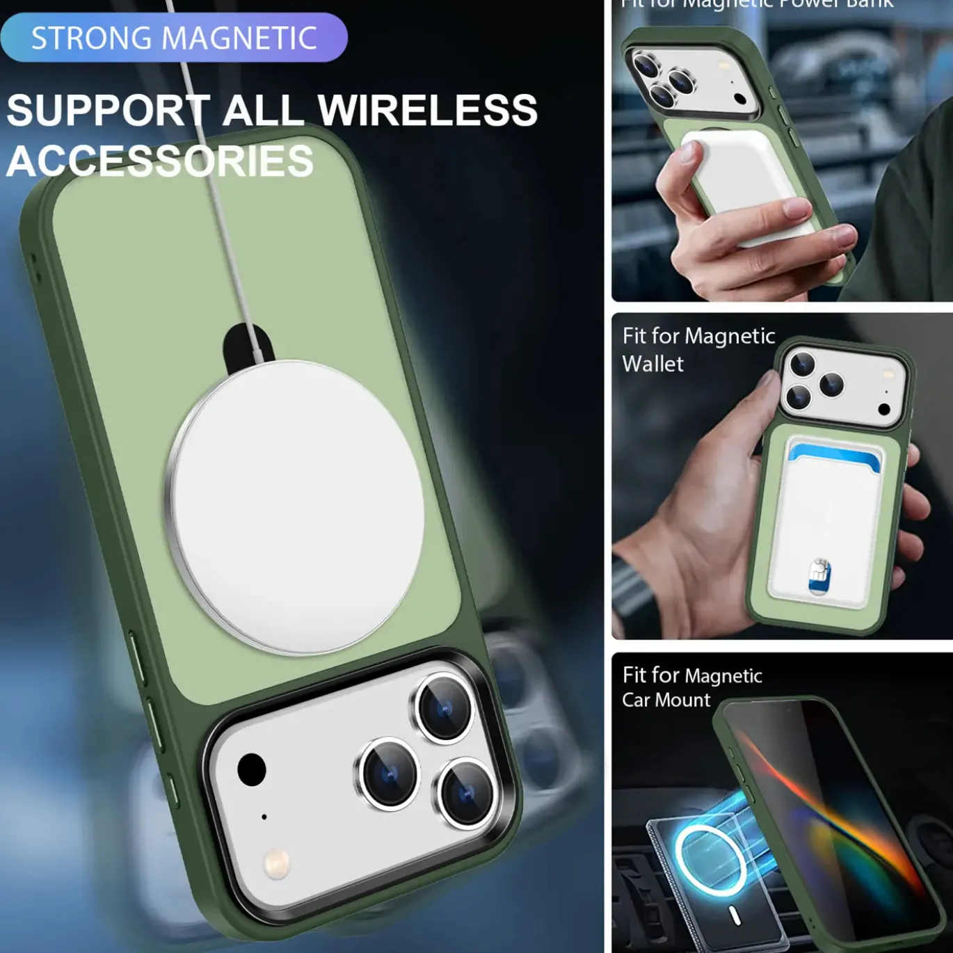 iPhone 17 Pro Max - Farbige MagSafe Hülle mit Ring