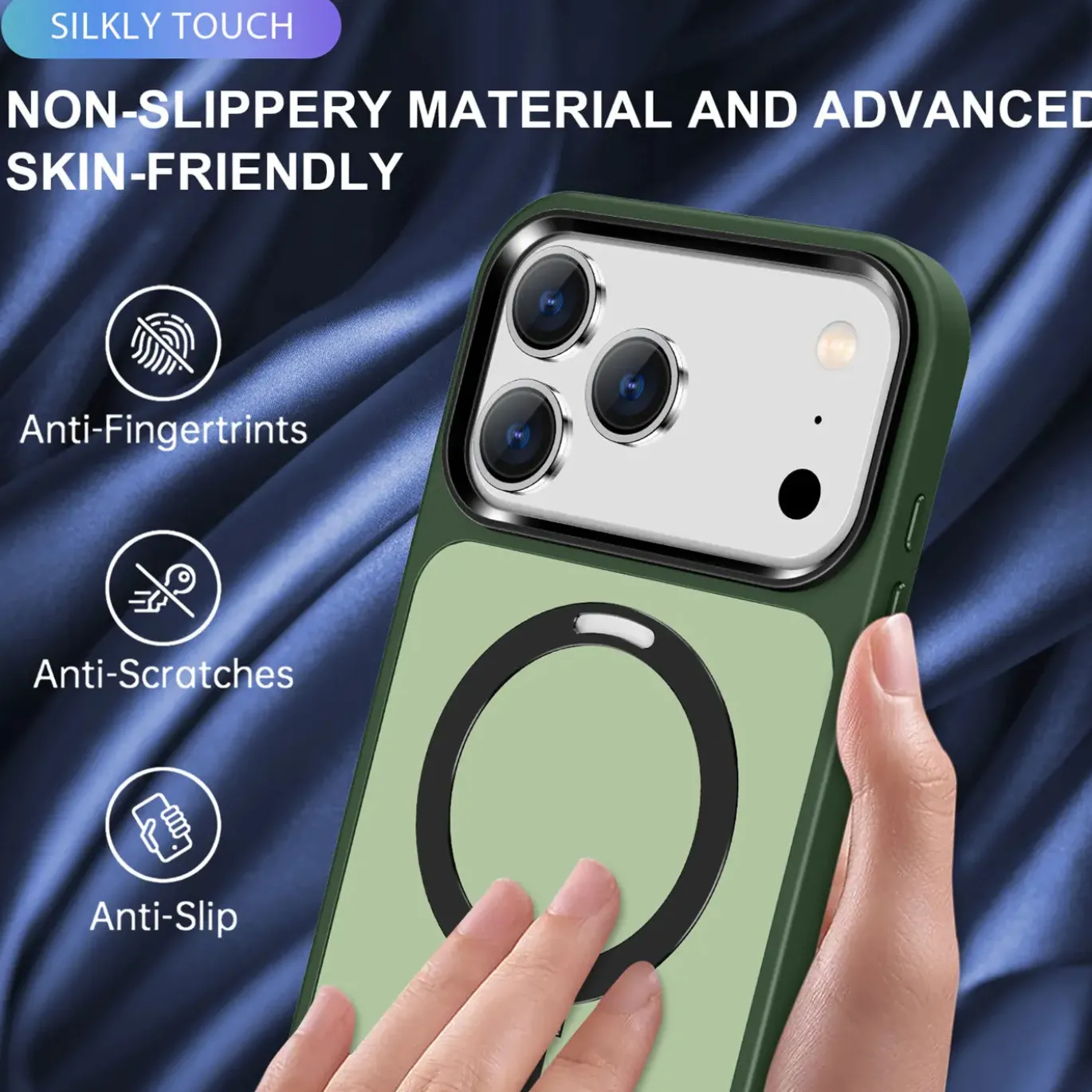 iPhone 17 Pro Max - Farbige MagSafe Hülle mit Ring
