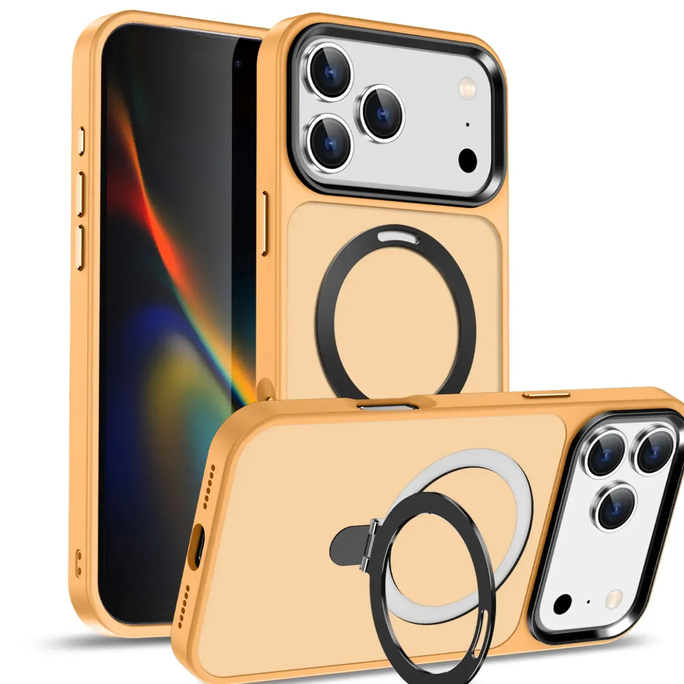 iPhone 17 Pro Max - Farbige MagSafe Hülle mit Ring