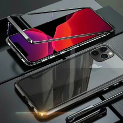 iPhone 12 Pro Max - Glas Hülle mit Metallrahmen