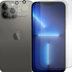 iPhone 13 Pro Max - 9H Displayschutzfolie 2x Display & Kamera