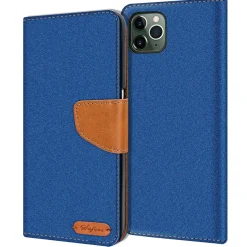 iPhone 11 Pro Max - Jeanslook Klapphülle mit Kartenfach