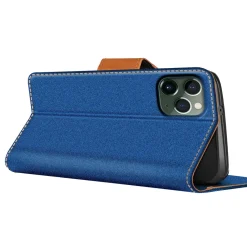 iPhone 11 Pro Max - Jeanslook Klapphülle mit Kartenfach