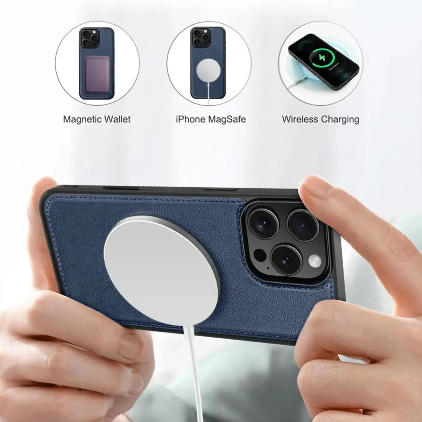 iPhone 15 Pro Max - Klapphülle mit Kartenfächern & MagSafe-Kompatibilität