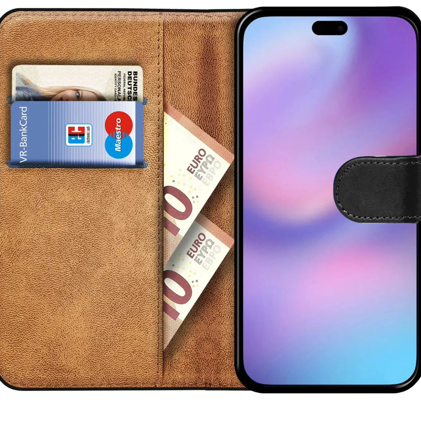 iPhone 17 Pro Max - Klapphülle mit Kartenfächern