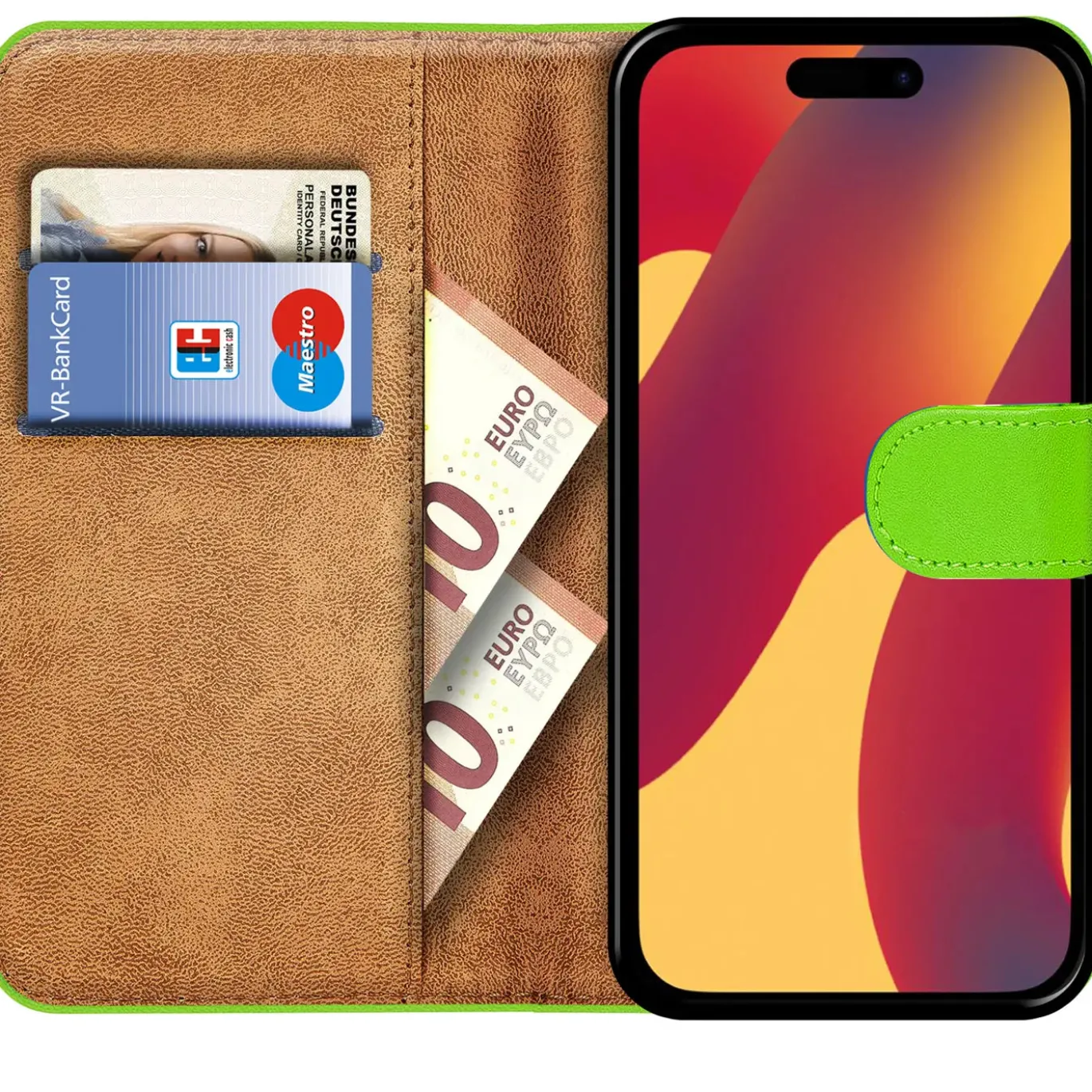 iPhone 16 Pro Max - Klapphülle mit Kartenfächern