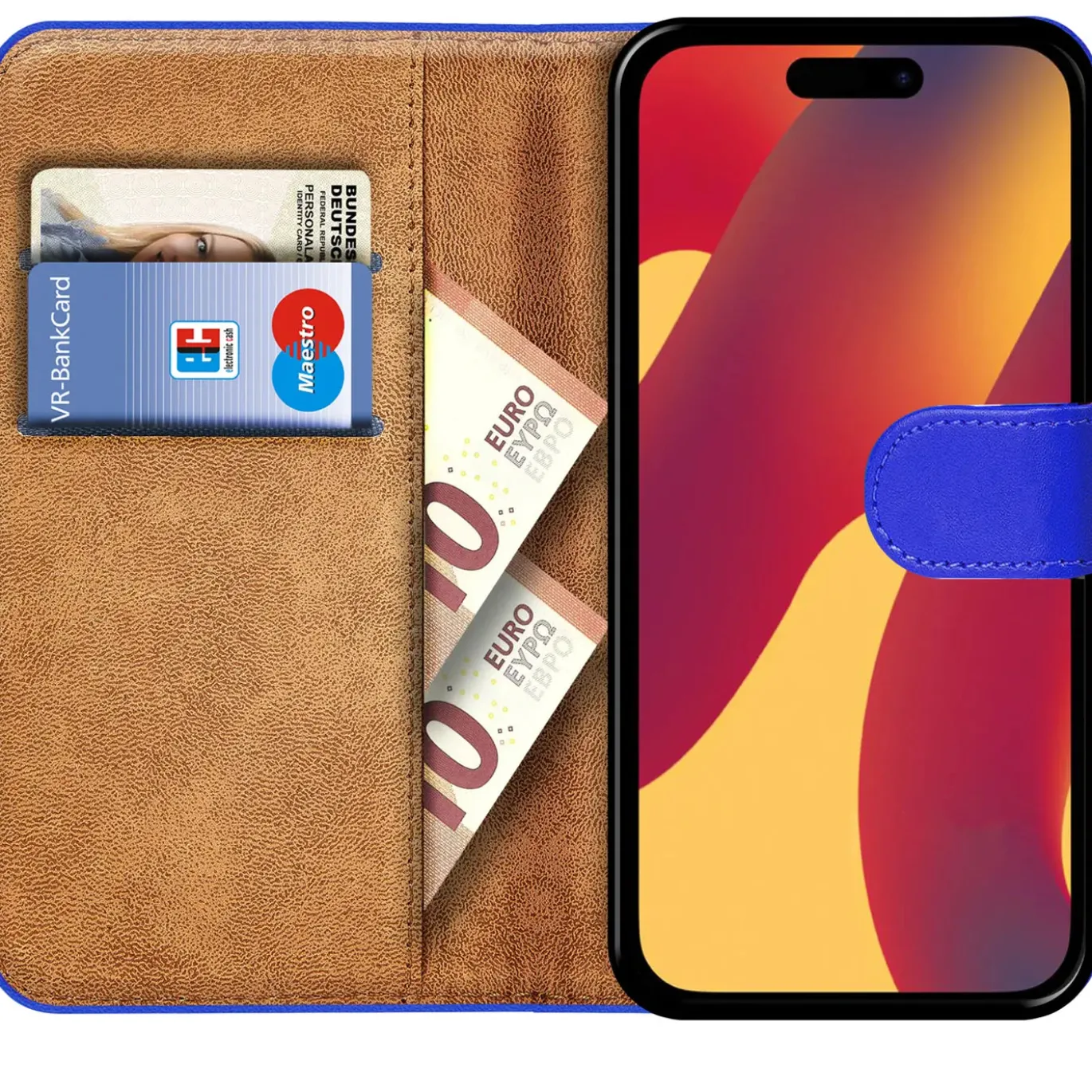 iPhone 16 Pro Max - Klapphülle mit Kartenfächern