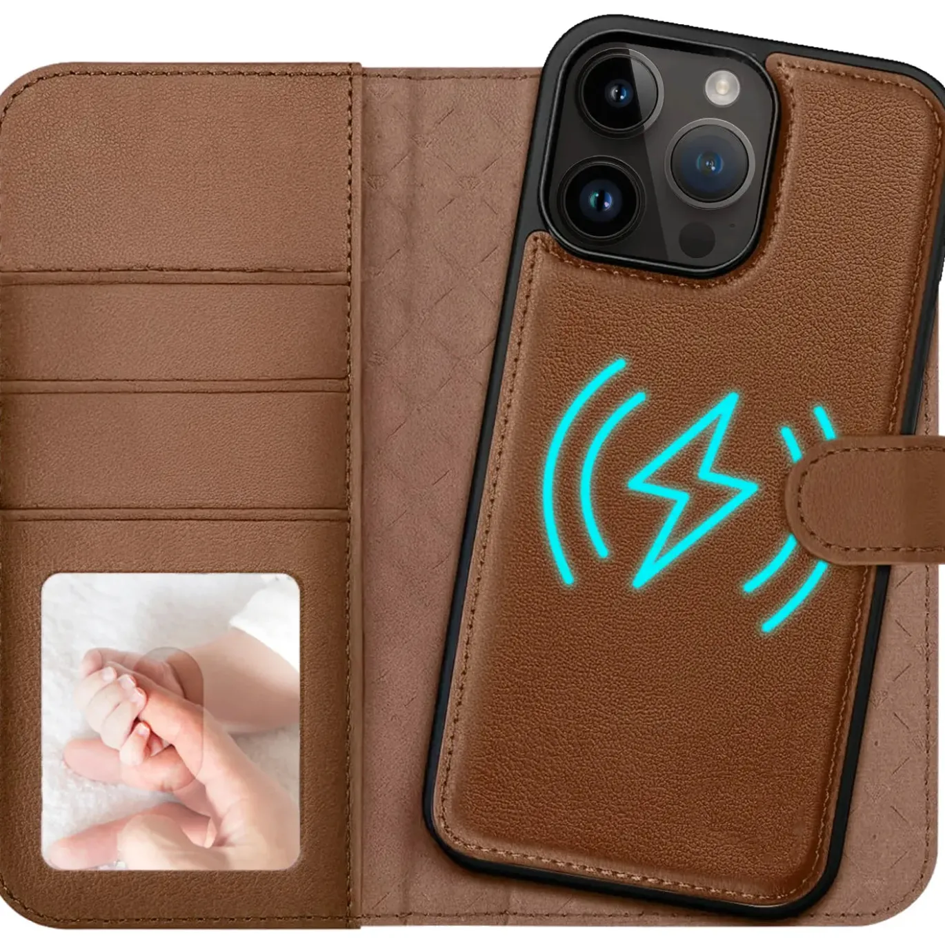 iPhone 14 Pro Max - Klapphülle mit Kartenfächern & MagSafe-Kompatibilität