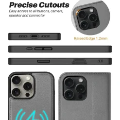 iPhone 14 Pro Max - Klapphülle mit Kartenfächern & MagSafe-Kompatibilität