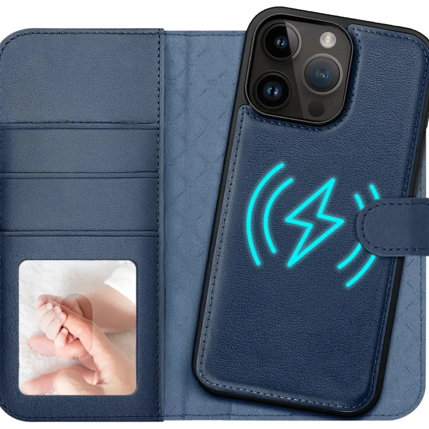 iPhone 14 Pro Max - Klapphülle mit Kartenfächern & MagSafe-Kompatibilität