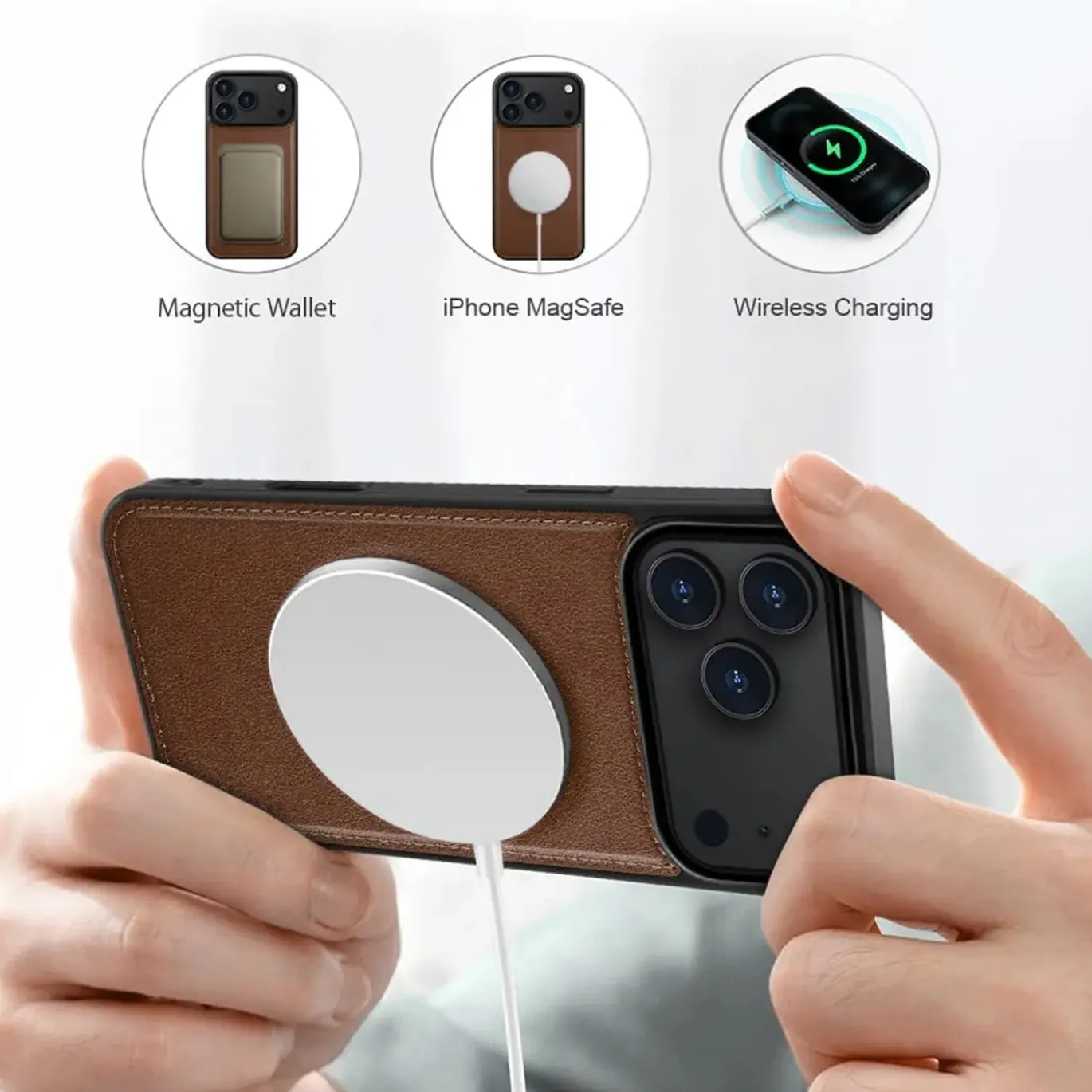 iPhone 17 Pro Max - Klapphülle mit Kartenfächern & MagSafe-Kompatibilität