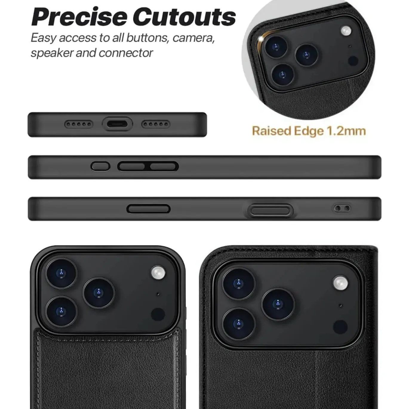 iPhone 17 Pro Max - Klapphülle mit Kartenfächern & MagSafe-Kompatibilität