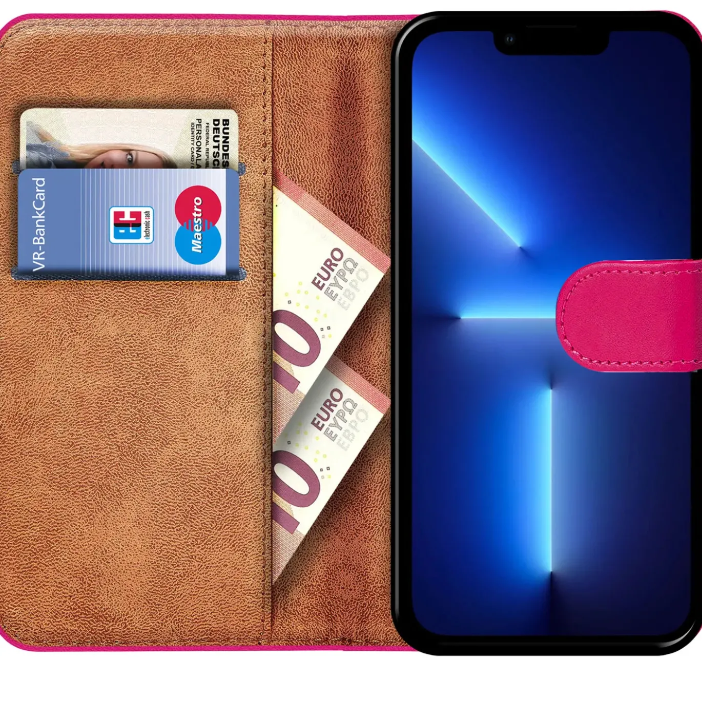 iPhone 13 Pro Max - Klapphülle mit Kartenfächern