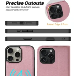 iPhone 16 Pro Max - Klapphülle mit Kartenfächern & MagSafe-Kompatibilität