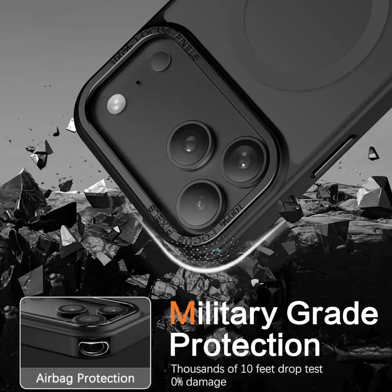 iPhone 17 Pro Max - MagSafe Hülle mit Kameraschutz