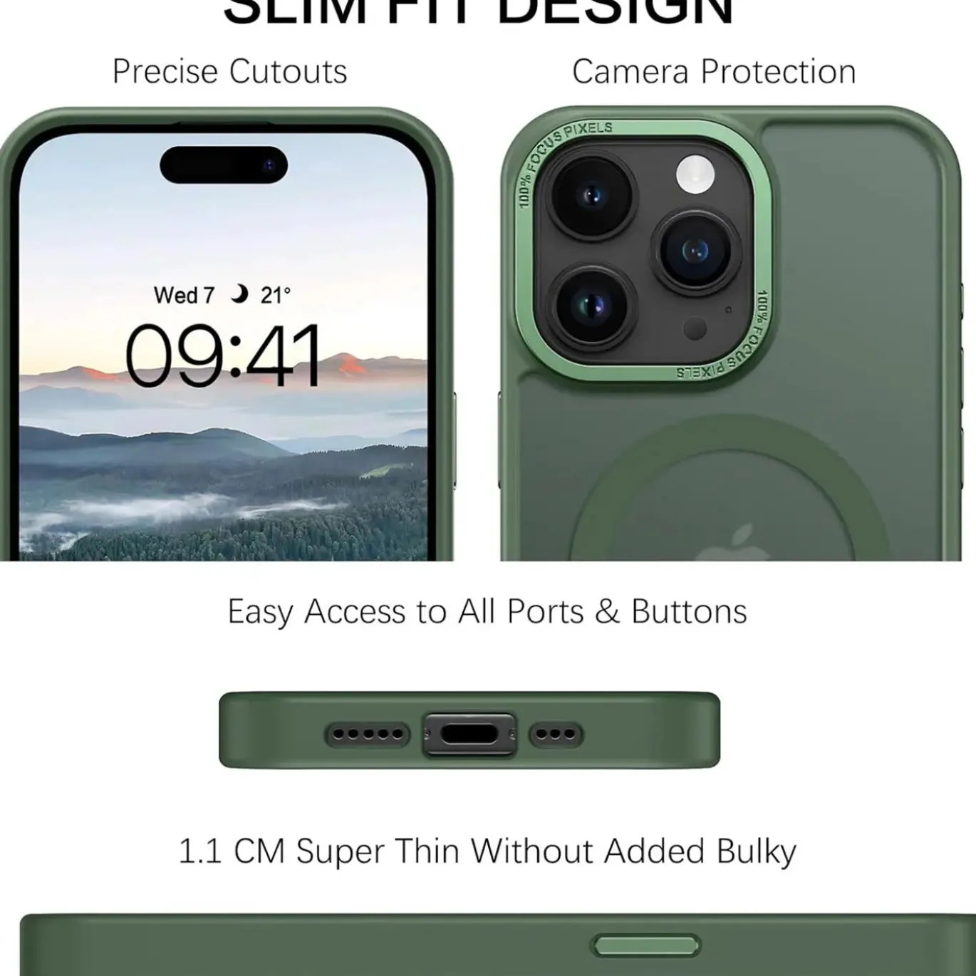 iPhone 15 Pro Max - MagSafe Hülle mit Kameraschutz