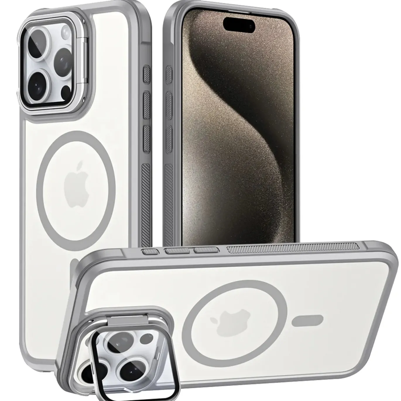 iPhone 15 Pro Max - MagSafe Hülle mit Glas & Schutzfunktion