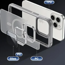 iPhone 15 Pro Max - MagSafe Hülle mit Glas & Schutzfunktion