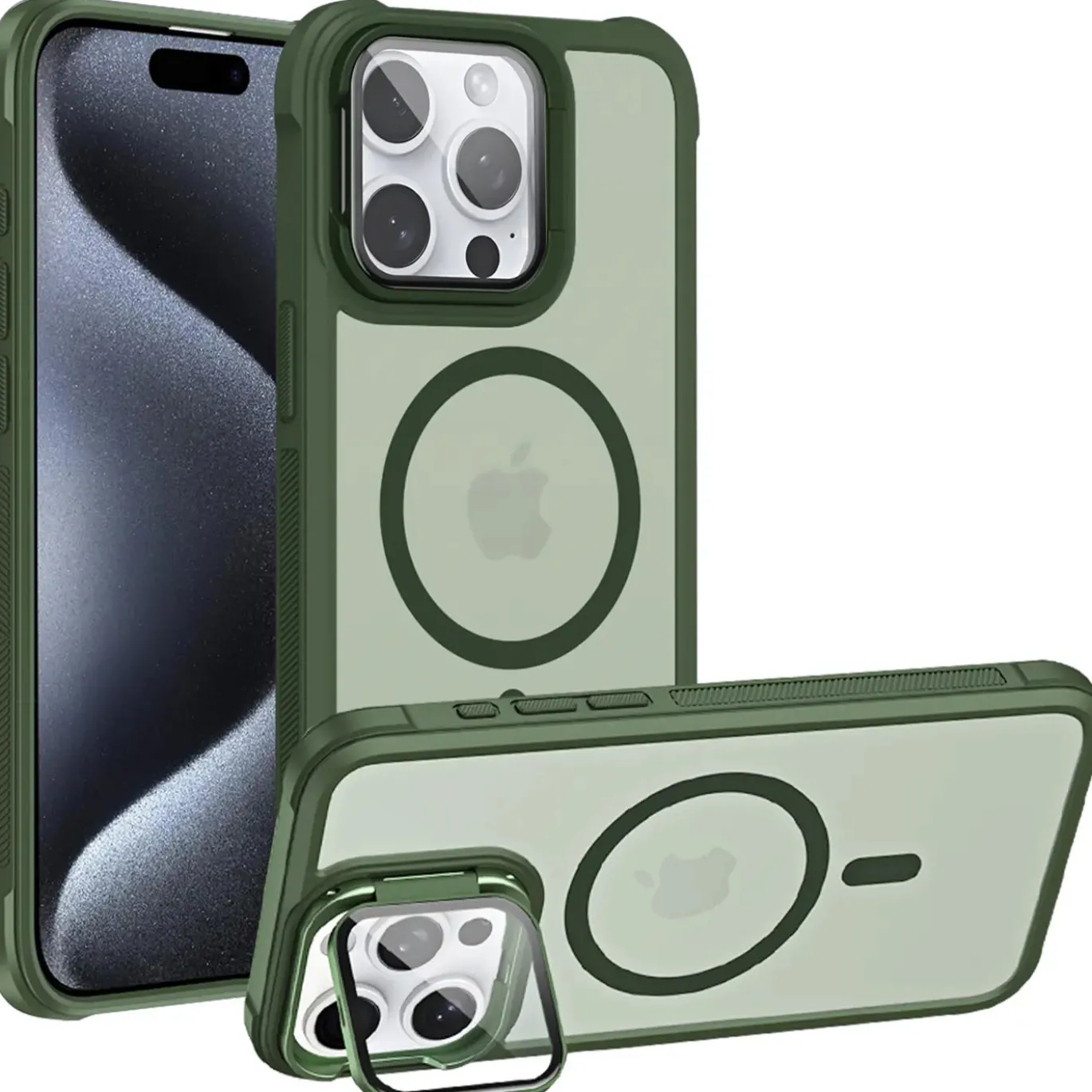 iPhone 15 Pro Max - MagSafe Hülle mit Glas & Schutzfunktion