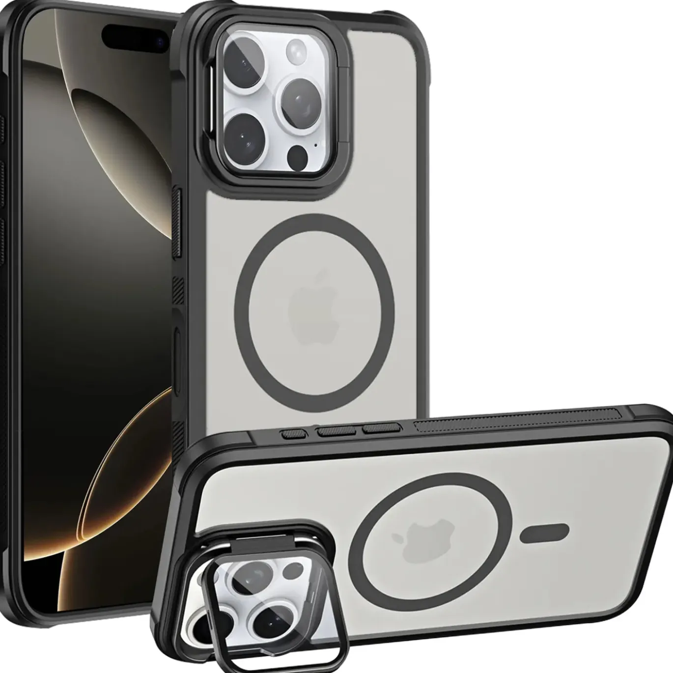iPhone 16 Pro Max - MagSafe Hülle mit Glas & Schutzfunktion