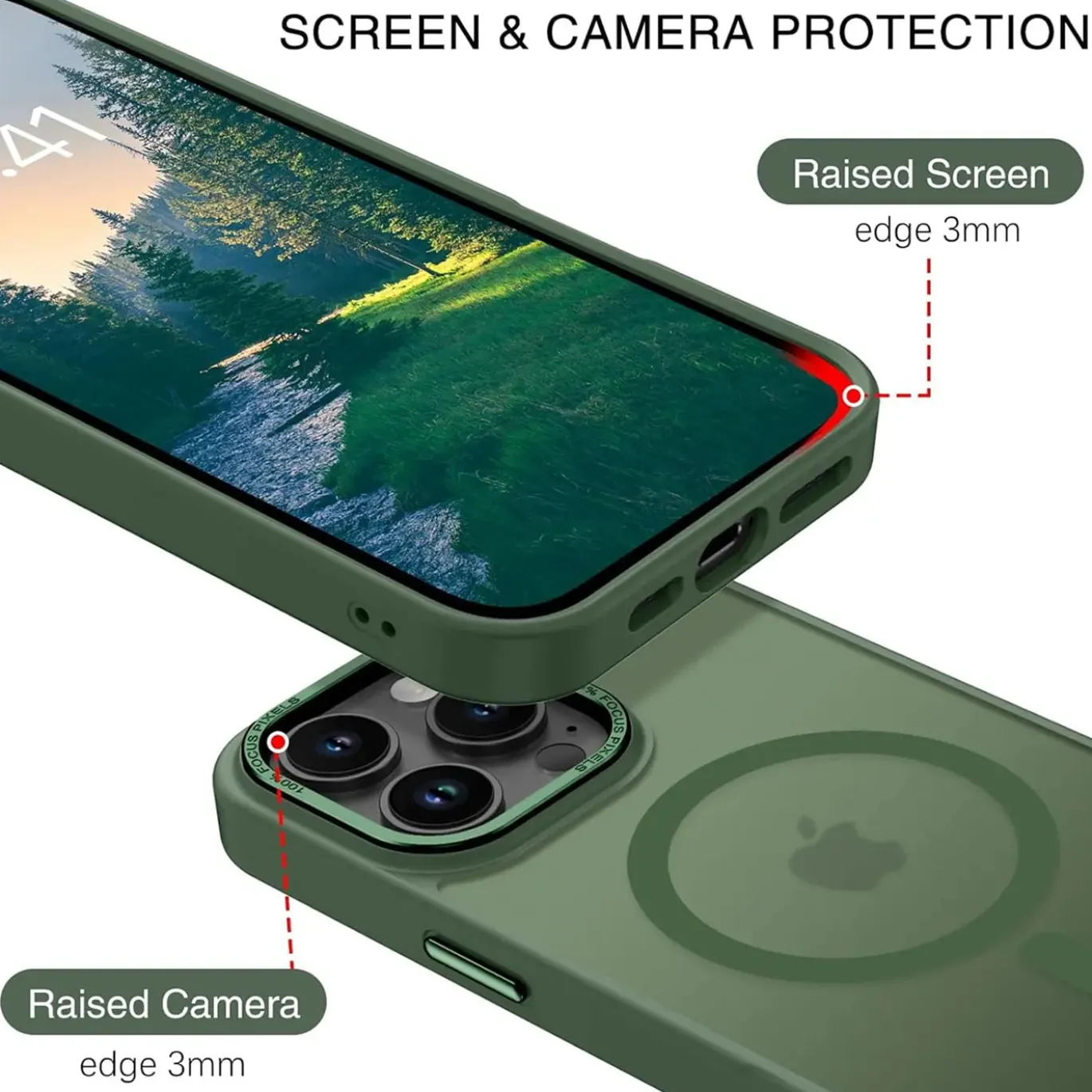 iPhone 15 Pro Max - MagSafe Hülle mit Kameraschutz