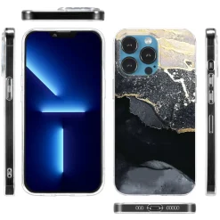 iPhone 13 Pro Max - Marmor & Sand Design Hülle